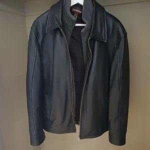 Genuine Leather Danier Coat with Lining